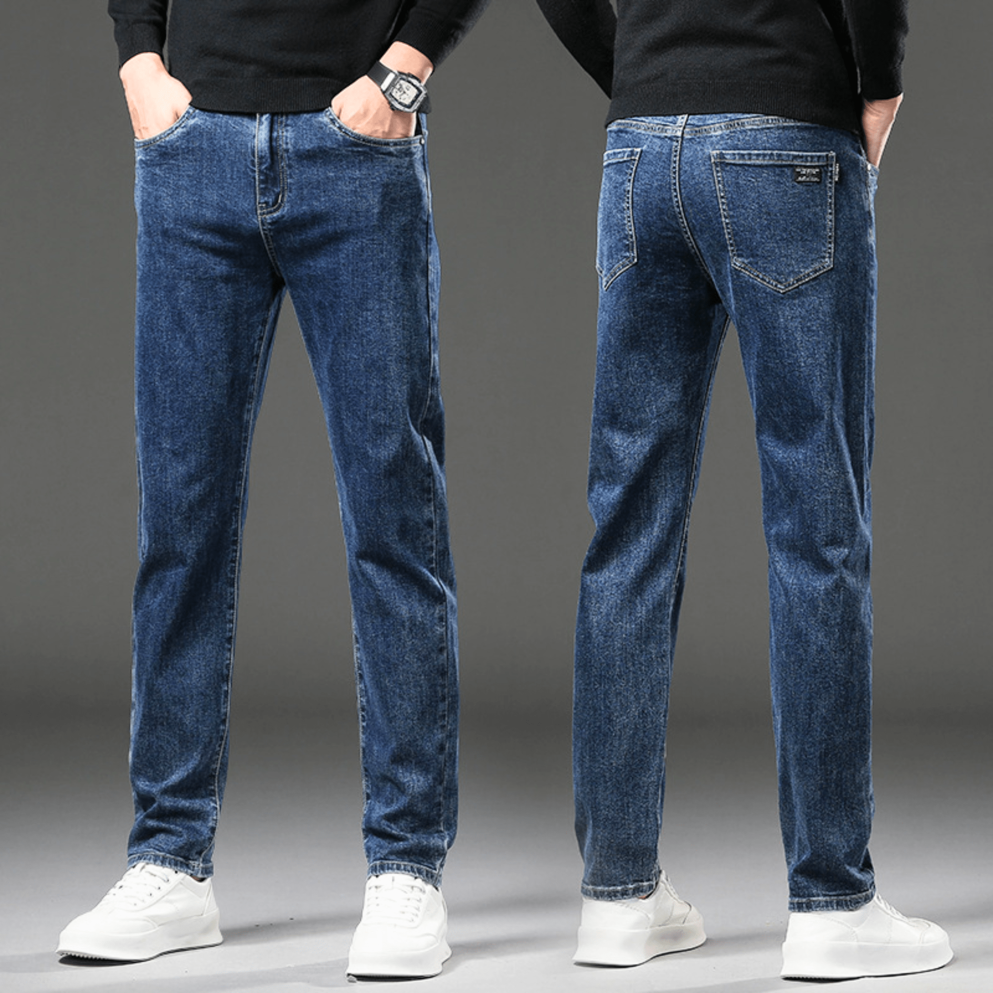 THERMAL DENIM PANTS
